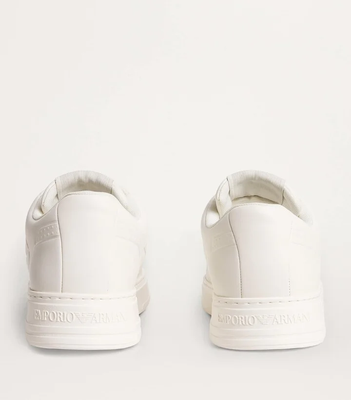Emporio Armani Leather Low-Top Sneakers - Image 4