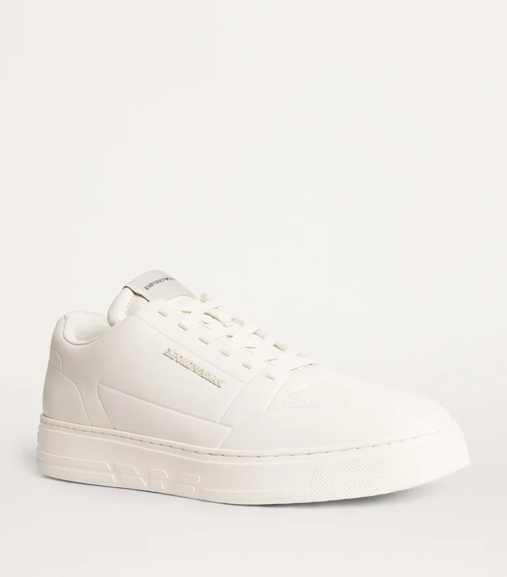 Emporio Armani Leather Low-Top Sneakers - Image 5