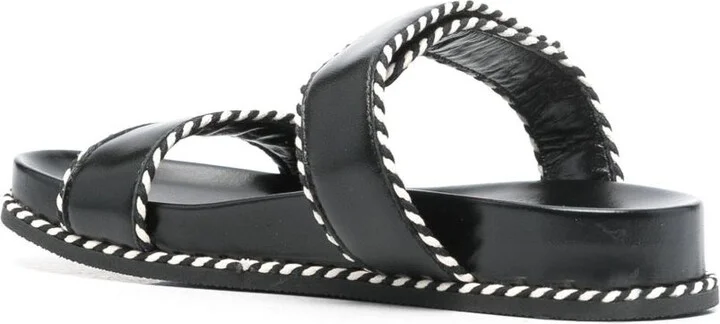 Emporio Armani Leather Sandals - Image 2