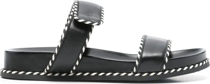 Emporio Armani Leather Sandals
