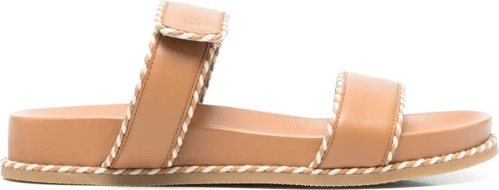 Emporio Armani Leather Sandals