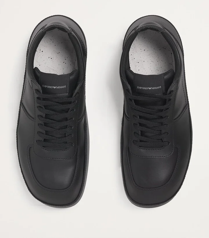 Emporio Armani Leather Sneakers - Image 3