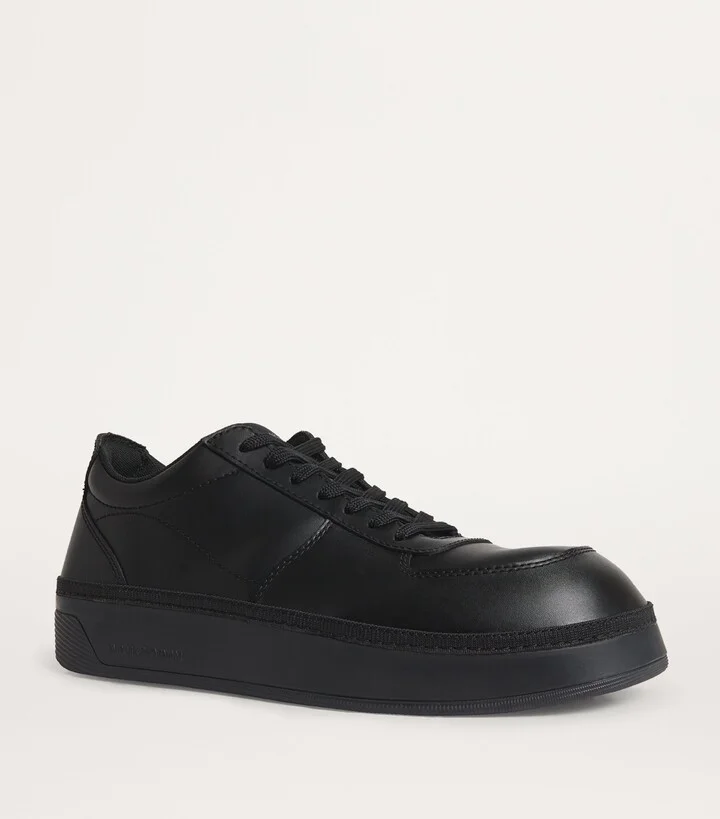 Emporio Armani Leather Sneakers - Image 5