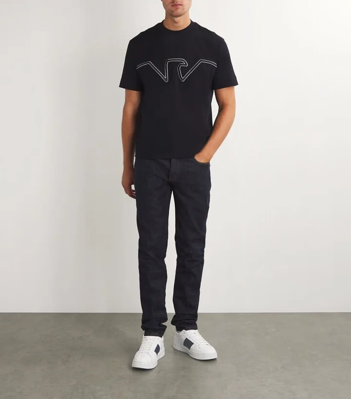 Emporio Armani Leather Sneakers - Image 2