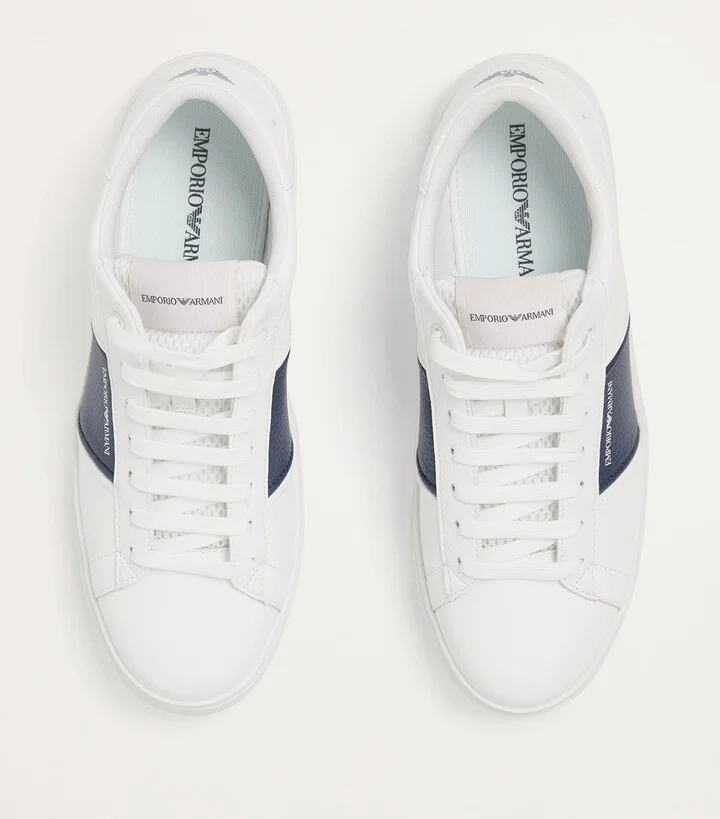 Emporio Armani Leather Sneakers - Image 3