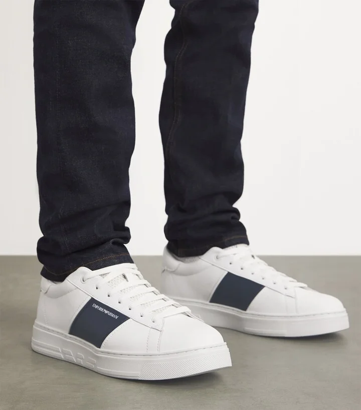 Emporio Armani Leather Sneakers - Image 6