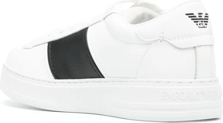 Emporio Armani Leather Sneakers - Image 4