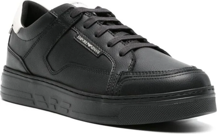 Emporio Armani Leather Sneakers - Image 3