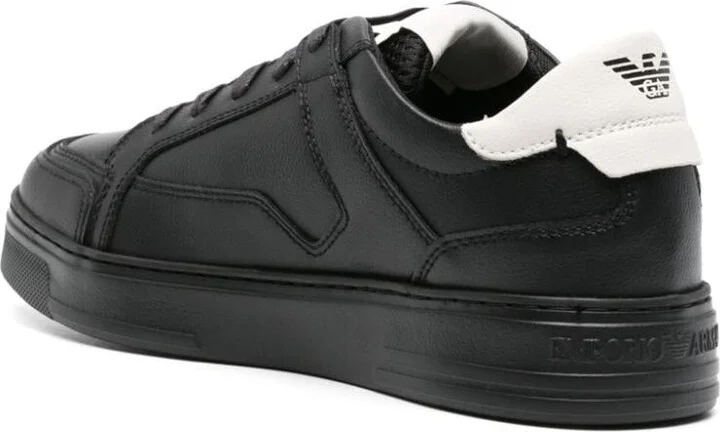 Emporio Armani Leather Sneakers - Image 4