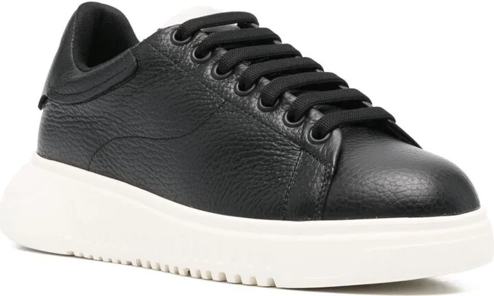Emporio Armani Leather Sneakers - Image 2