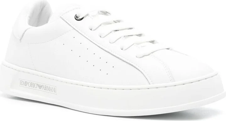 Emporio Armani Leather Sneakers - Image 2