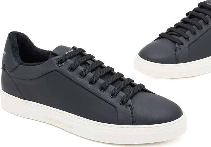 Emporio Armani Leather Sneakers - Image 2