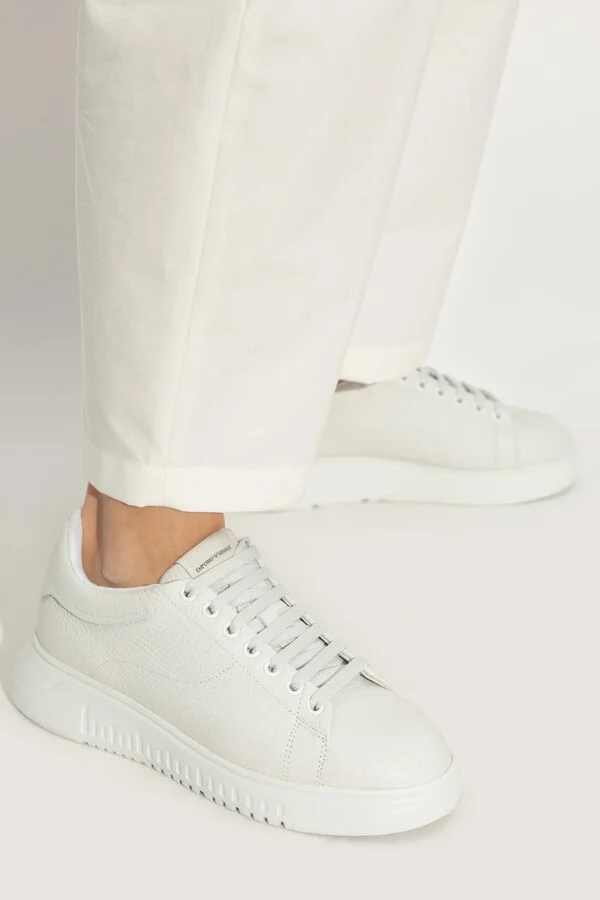 Emporio Armani Leather Sneakers - Image 2