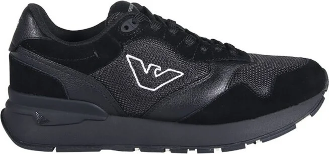 Emporio Armani Logo Embroidered Mesh Panelled Sneakers