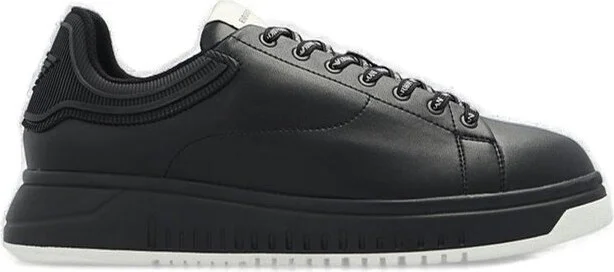 Emporio Armani Logo-Patch Lace-Up Sneakers