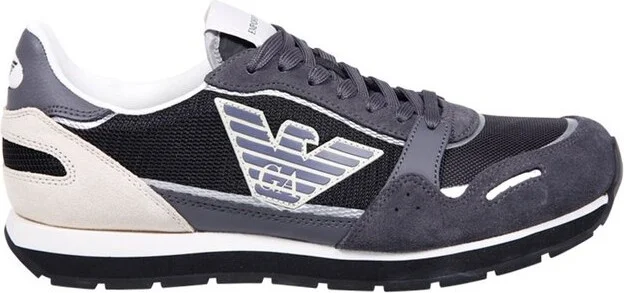 Emporio Armani Logo Patch Low-Top Sneakers