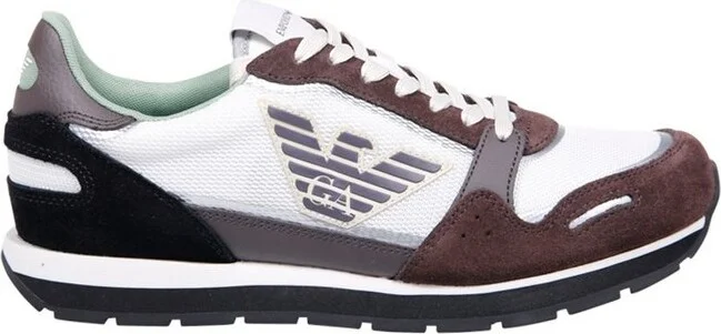 Emporio Armani Logo Patch Low-Top Sneakers