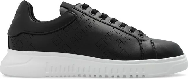 Emporio Armani Logo Perforated Low-Top Sneakers