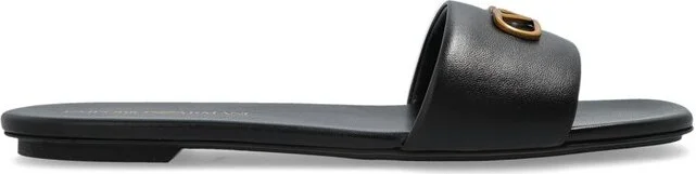 Emporio Armani Logo Plaque Sandals