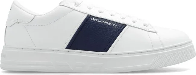 Emporio Armani Logo-Printed Lace-Up Sneakers