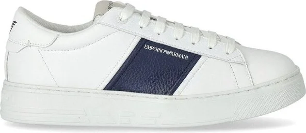 Emporio Armani Logo-Printed Lace-Up Sneakers
