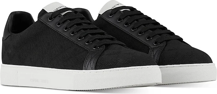Emporio Armani Men's Eagle Logo Low Top Sneakers