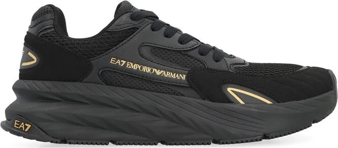 Emporio Armani Mesh Panelled Sneakers
