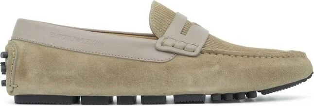 Emporio Armani Multi-Striped Driving Loafers