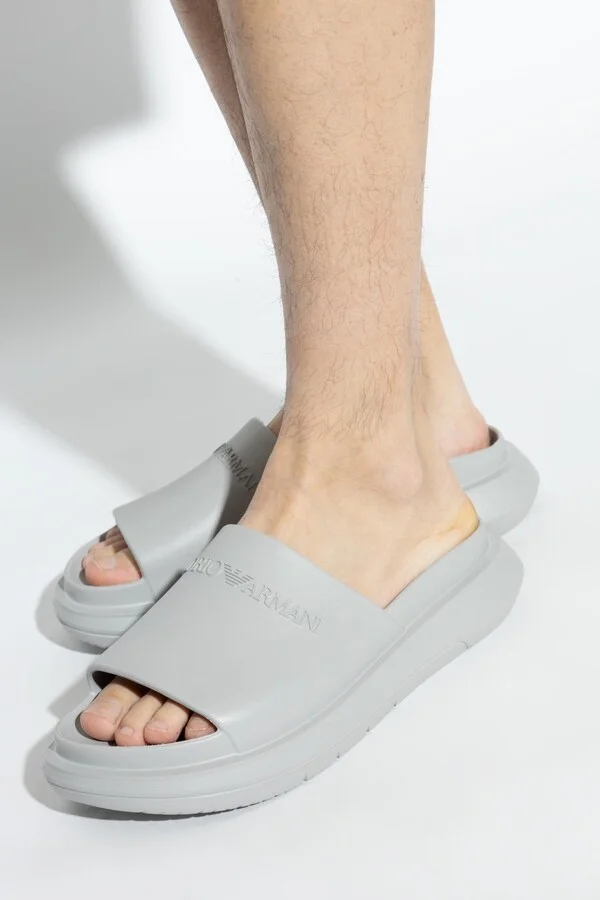 Emporio Armani Rubber Flip-flops With Logo - Image 2
