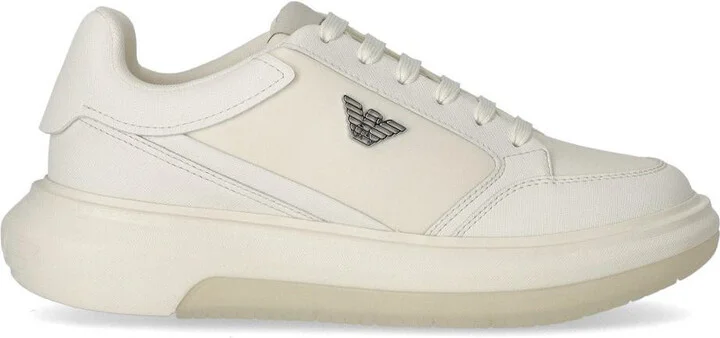 Emporio Armani Saffiano White Sneaker