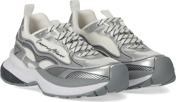 Emporio Armani Silver Sneaker - Image 2