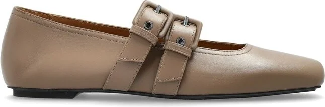 Emporio Armani Square-Toe Ballet Flats
