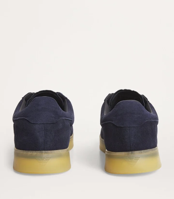Emporio Armani Suede Low-Top Sneakers - Image 4