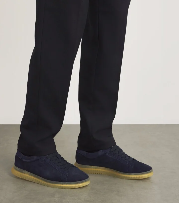 Emporio Armani Suede Low-Top Sneakers - Image 6