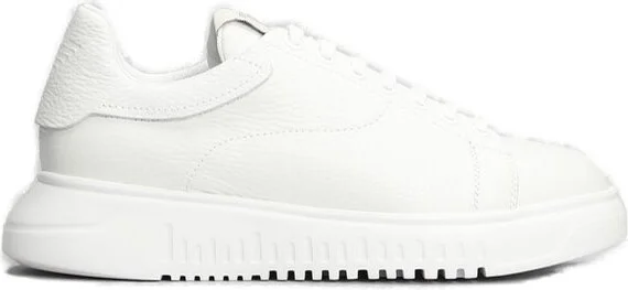 Emporio Armani Tumbled Low-Top Sneakers