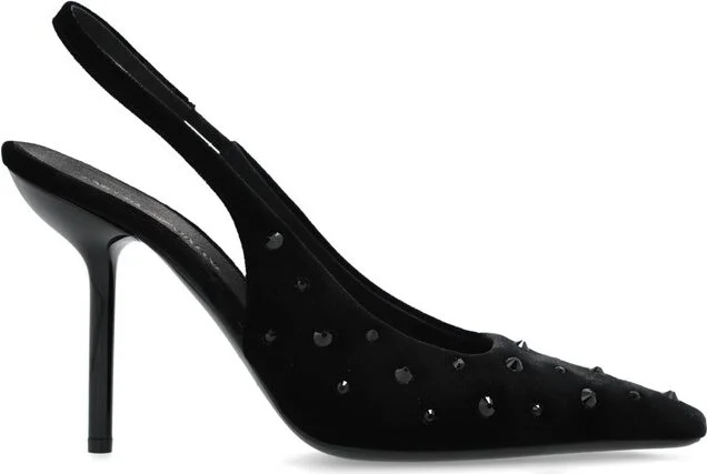 Emporio Armani Velvet Heeled Shoes
