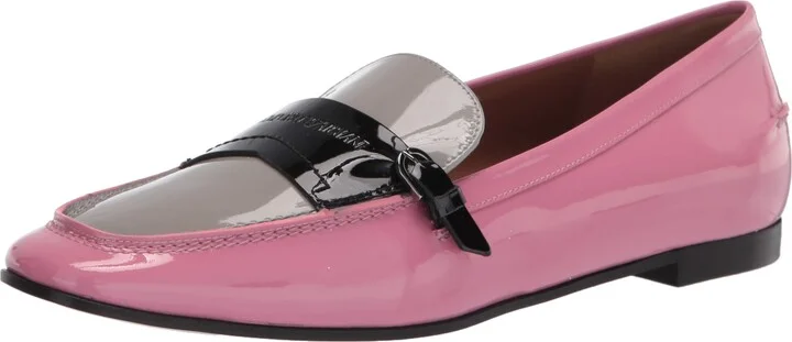 Emporio Armani Women's Patent Bucled Loafer