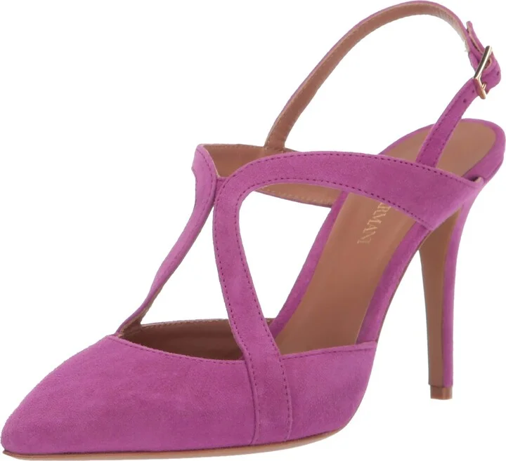 Emporio Armani Women's Suede Strappy Pump