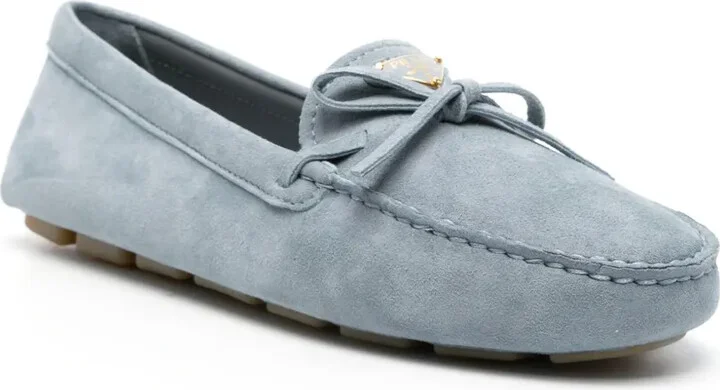 Enamel-Logo Suede Driving Shoes - Image 2