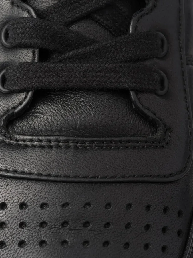 Enamel-Triangle Leather Sneakers - Image 5