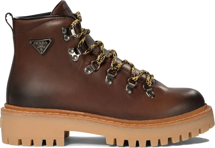 Enamel Triangle-Logo Boots