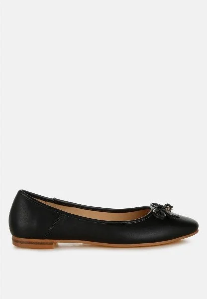 Enchanted Faux Leather Casual Ballerinas Women