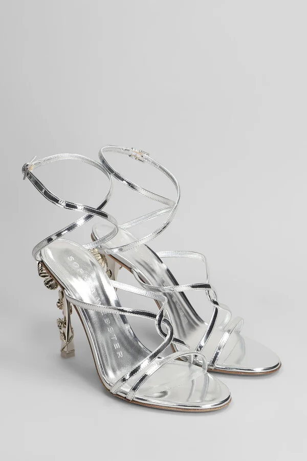 Enchantress Sandals In Silver Leather - Image 2