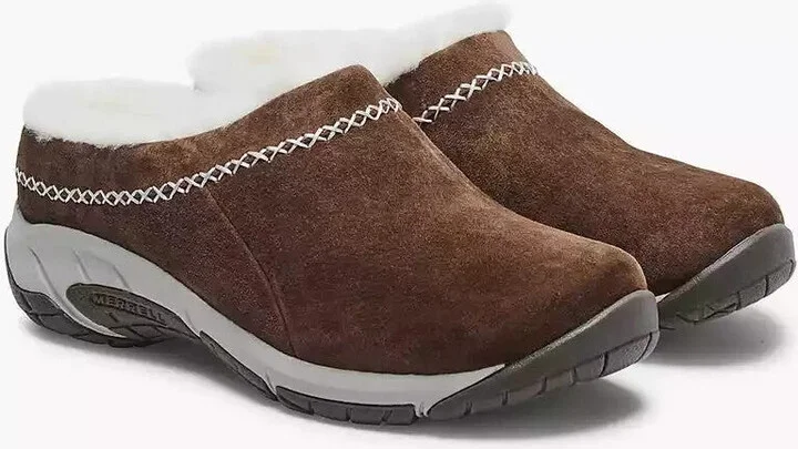 Encore Ice 4 J002038W Clog Womens Stone Suede Comfort Shoes GBNC492