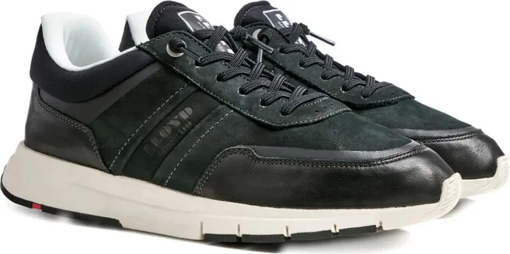 Endley suede panelled low-top sneakers - Image 2