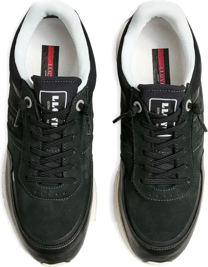 Endley suede panelled low-top sneakers - Image 4