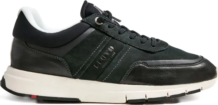Endley suede panelled low-top sneakers