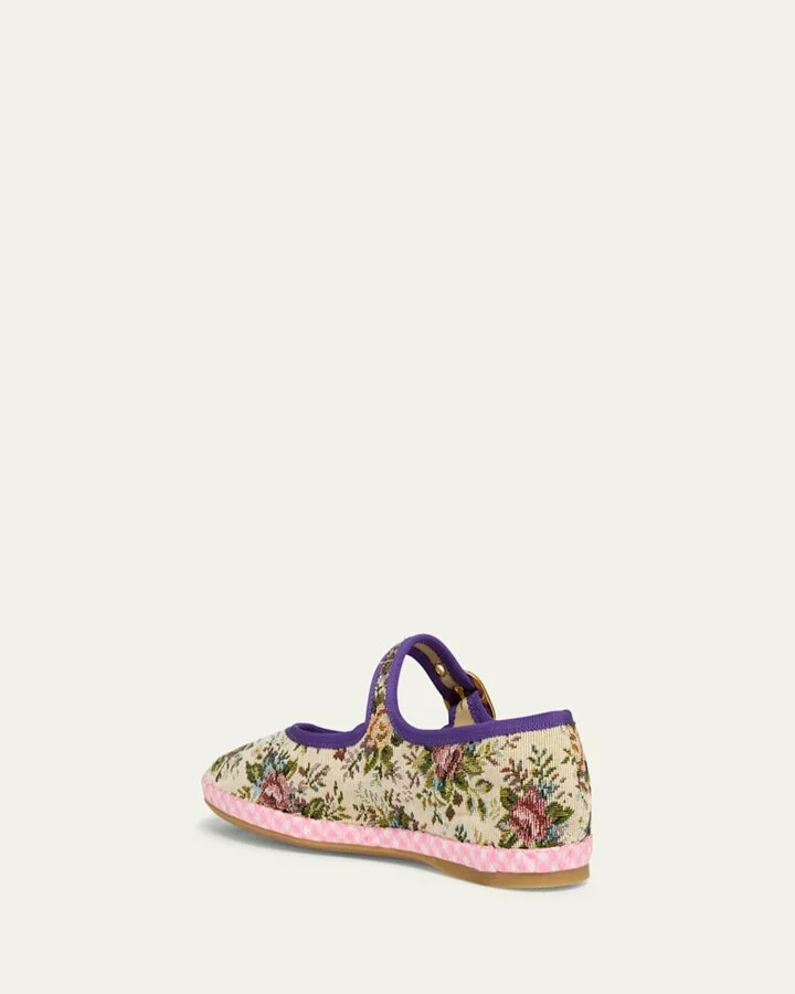 Endouce Brocade Floral Ballet Flats - Image 7