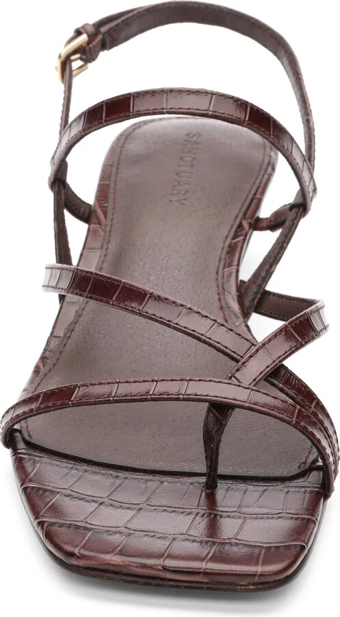 Energy Croc Embossed Kitten Heel Sandal - Image 4
