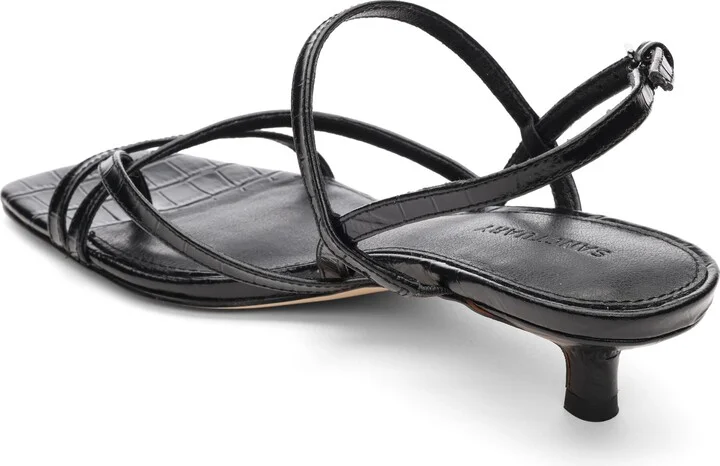 Energy Croc Embossed Kitten Heel Sandal - Image 8